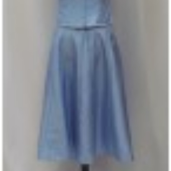 Alfred Angelo 2 Piece "Blue Frost" Taffeta Dress NEW Sz. 14 - Picture 4 of 9